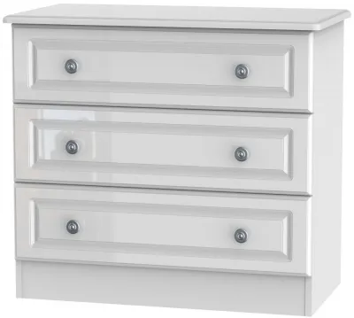 Pembroke 3 Drawer Chest - White