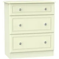 Pembroke 3 Drawer Deep Chest - Cream