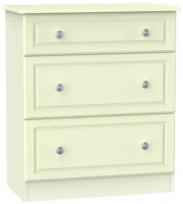 Pembroke 3 Drawer Deep Chest - Cream image