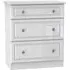 Pembroke 3 Drawer Deep Chest - High Gloss White