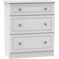Pembroke 3 Drawer Deep Chest - White