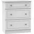 Pembroke 3 Drawer Deep Chest - White
