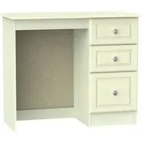 Pembroke 3 Drawer Single Dressing Table - Cream