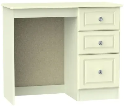 Pembroke 3 Drawer Single Dressing Table - Cream