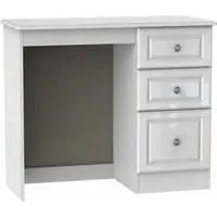 Pembroke 3 Drawer Single Dressing Table - High Gloss White