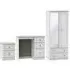 Pembroke 3 Piece Bedroom Set with Combi Wardrobe - White