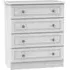 Pembroke 4 Drawer Chest - White