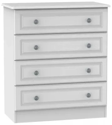 Pembroke 4 Drawer Chest - White