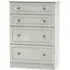 Pembroke 4 Drawer Deep Chest - Cashmere