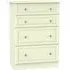 Pembroke 4 Drawer Deep Chest - Cream
