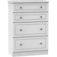 Pembroke 4 Drawer Deep Chest - White