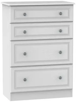 Pembroke 4 Drawer Deep Chest - White image