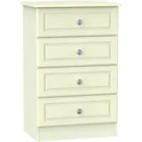 Pembroke 4 Drawer Midi Chest - Cream