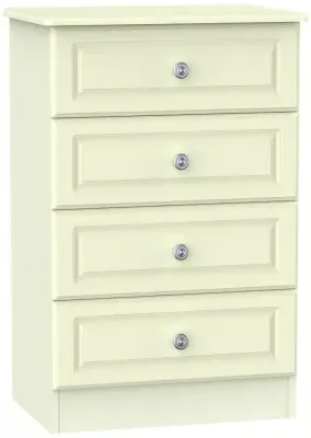 Pembroke 4 Drawer Midi Chest - Cream