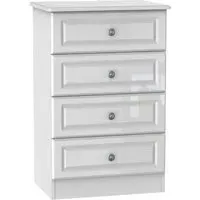 Pembroke 4 Drawer Midi Chest - White