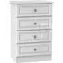 Pembroke 4 Drawer Midi Chest - White