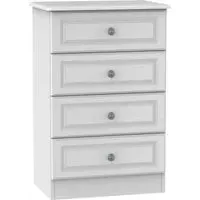 Pembroke 4 Drawer Midi Chest - White
