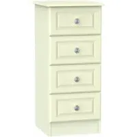 Pembroke 4 Drawer Narrow Chest - Cream
