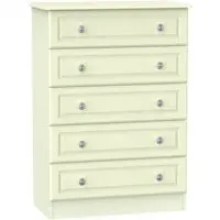 Pembroke 5 Drawer Chest - Cream