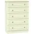 Pembroke 5 Drawer Chest - Cream