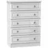 Pembroke 5 Drawer Chest - White