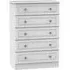 Pembroke 5 Drawer Chest - White
