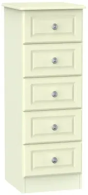 Pembroke 5 Drawer Narrow Chest - Cream image