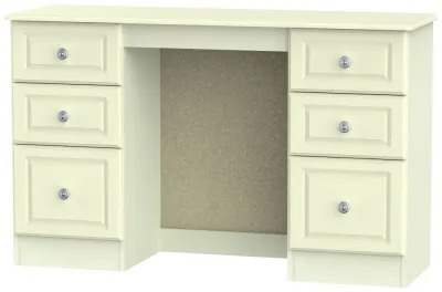 Pembroke 6 Drawer Double Dressing Table - Cream