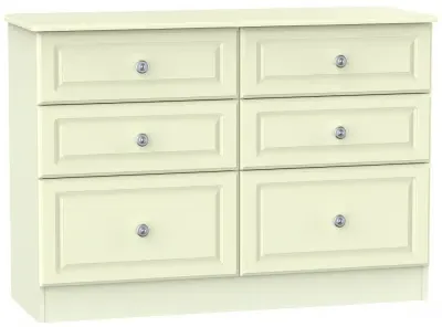Pembroke 6 Drawer Midi Chest - Cream image