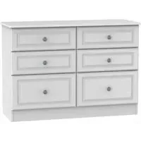 Pembroke 6 Drawer Midi Chest - White