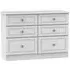 Pembroke 6 Drawer Midi Chest - White