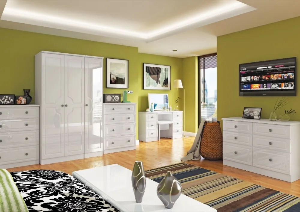 Pembroke 6 Drawer Midi Chest - White