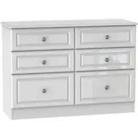 Pembroke 6 Drawer Midi Chest - White