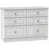 Pembroke 6 Drawer Midi Chest - White