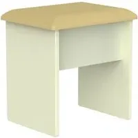 Pembroke Padded Dressing Stool - Cream