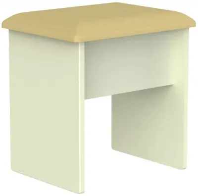 Pembroke Padded Dressing Stool - Cream