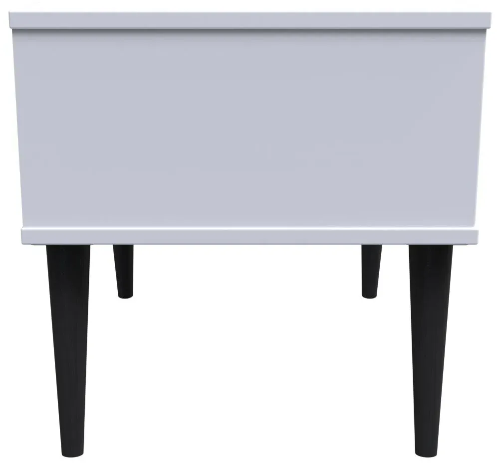 Pixel 1 Drawer Bedside Cabinet - White, MDF