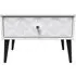 Pixel 1 Drawer Midi Bedside Cabinet - White, MDF