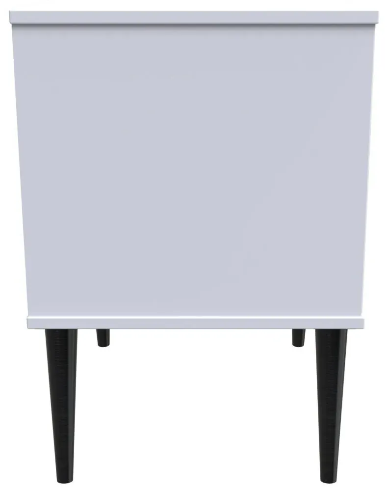 Pixel 2 Drawer Bedside Cabinet - White, MDF