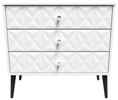 Pixel 3 Drawer Chest - White, Black