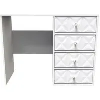 Pixel 4 Drawer Desk - White, MDF