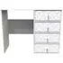 Pixel 4 Drawer Desk - White, MDF