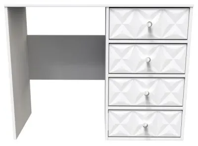 Pixel 4 Drawer Desk - White, MDF image