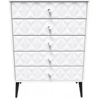 Pixel 5 Drawer Chest - White, Black