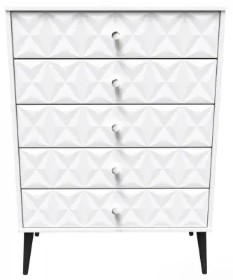 Pixel 5 Drawer Chest - White, Black