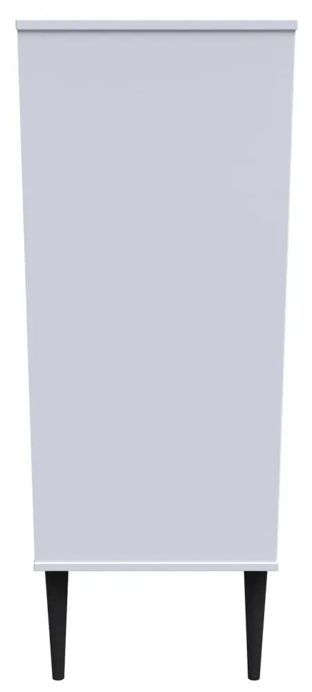 Pixel 5 Drawer Narrow Chest - White, MDF