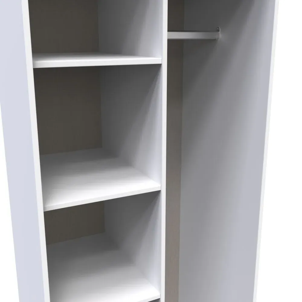 Pixel Open Shelf Bookcase - White, MDF