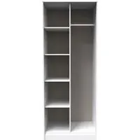 Pixel Open Shelf Bookcase - White, MDF