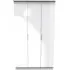 Plymouth 3 Door Tall Wardrobe - White Gloss