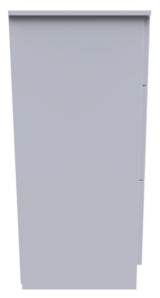 Plymouth 3 Drawer Deep Chest - White Gloss